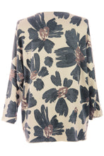 Load image into Gallery viewer, Floral Print Fine Knit Wool Jumper
