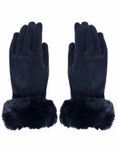 Load image into Gallery viewer, Faux Fur Cuff Suede Gloves
