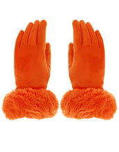 Load image into Gallery viewer, Faux Fur Cuff Suede Gloves
