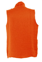 Load image into Gallery viewer, Sleeveless Cowl Linen Top
