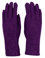 Load image into Gallery viewer, Diamante Detail Cashmere Gloves
