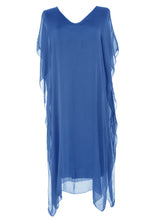 Load image into Gallery viewer, Batwing Silk Kaftan Midi
