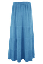 Load image into Gallery viewer, Tiered Teabag Linen Maxi Skirt
