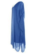 Load image into Gallery viewer, Batwing Silk Kaftan Midi
