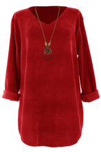 Load image into Gallery viewer, V Neck Chenille Necklace Top
