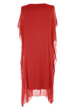 Load image into Gallery viewer, Batwing Silk Kaftan Midi
