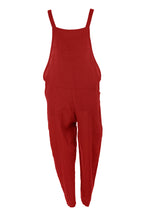 Load image into Gallery viewer, Tie Knot Linen Dungarees
