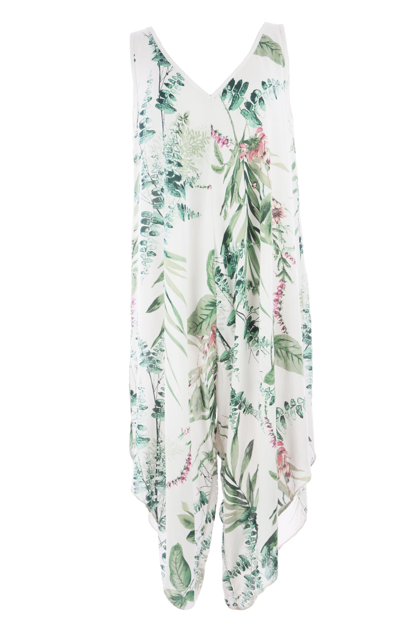 Sleeveless Floral Print Jumpsuit