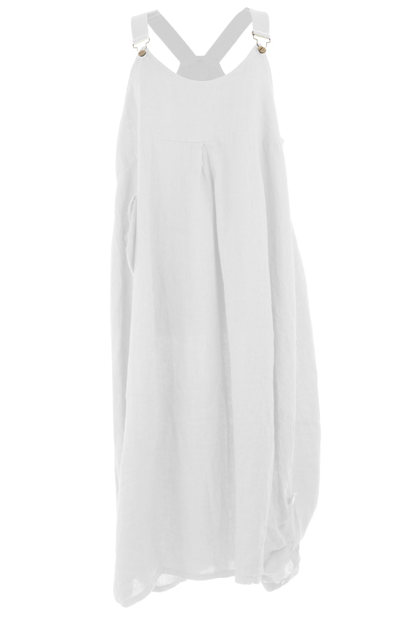 Pinafore Linen Dress