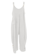 Load image into Gallery viewer, Flap Pocket Linen Jumpsuit
