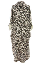 Load image into Gallery viewer, Leopard Print Cheesecloth Midi
