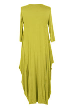 Load image into Gallery viewer, 3/4 Sleeve Draped Dress
