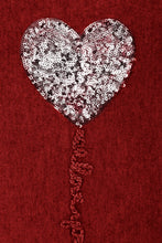 Load image into Gallery viewer, Sequin Heart Soft Knit Jumper
